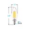 Luxrite B11 LED Light Bulbs 5W (60W Equivalent) 550LM 4000K Cool White Dimmable E12 Candelabra Base 6-Pack LR21596-6PK - alternate 6